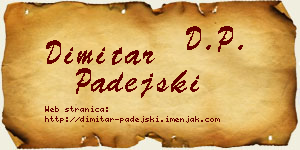Dimitar Padejski vizit kartica